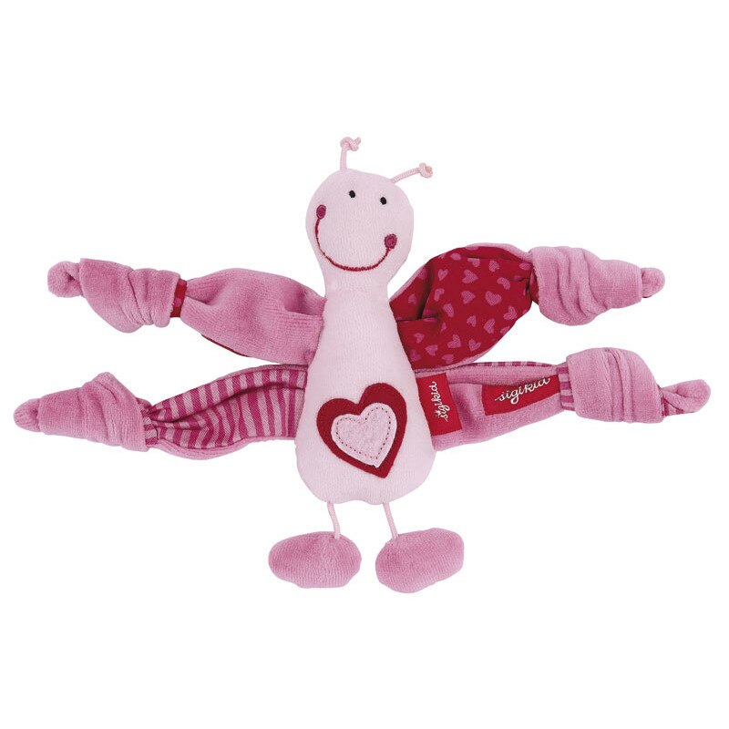 Jucarie de plus atasabila fluturue Sigikid PlayQ Garden Friends