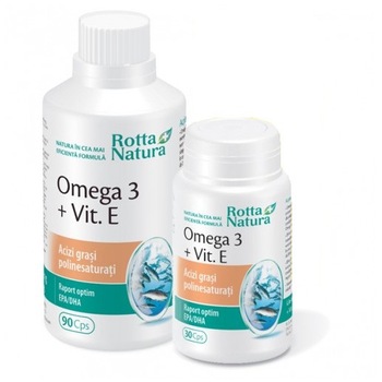 Pachet promotional OMEGA 3, Rotta Natura, 90 cps + 30 cps Pachet promotional OMEGA 3, Rotta Natura, 90 cps + 30 cps