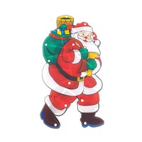 ornament craciun mos craciun pentru fereastra iluminat 44 cm imagen 53_0_
0