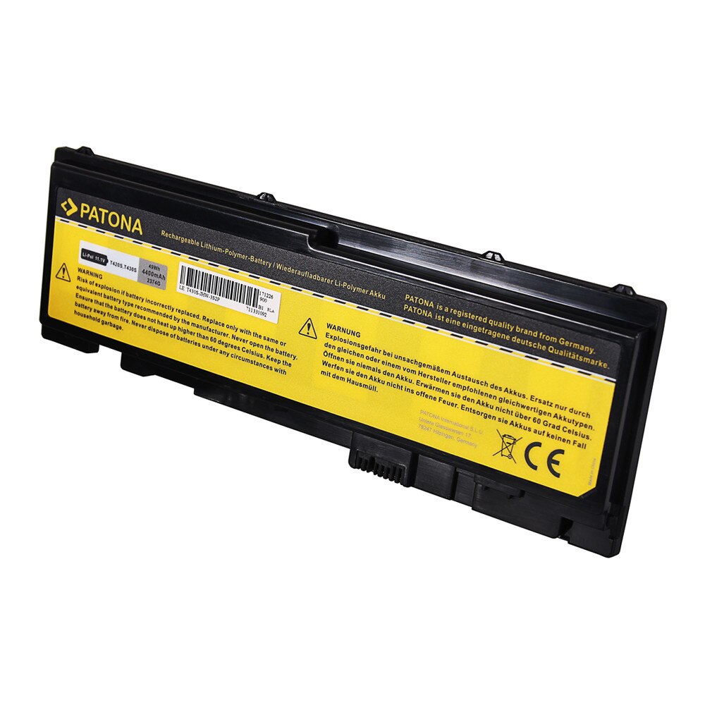 Acumulator Patona pentru T420s T420si T430s 0A36287 42T4846 45N1037 42T844 4400 mAh
