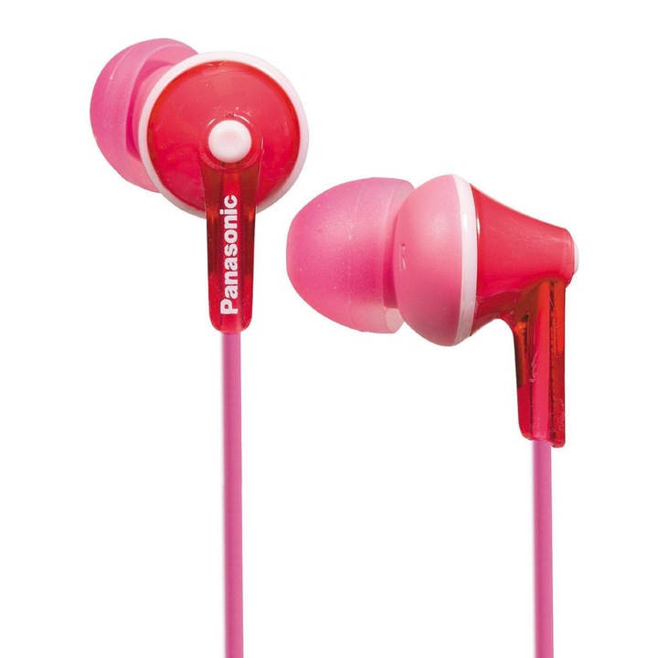 Aудио слушалки Panasonic RP-HJE125E-P, In-Ear, Розови/Pink