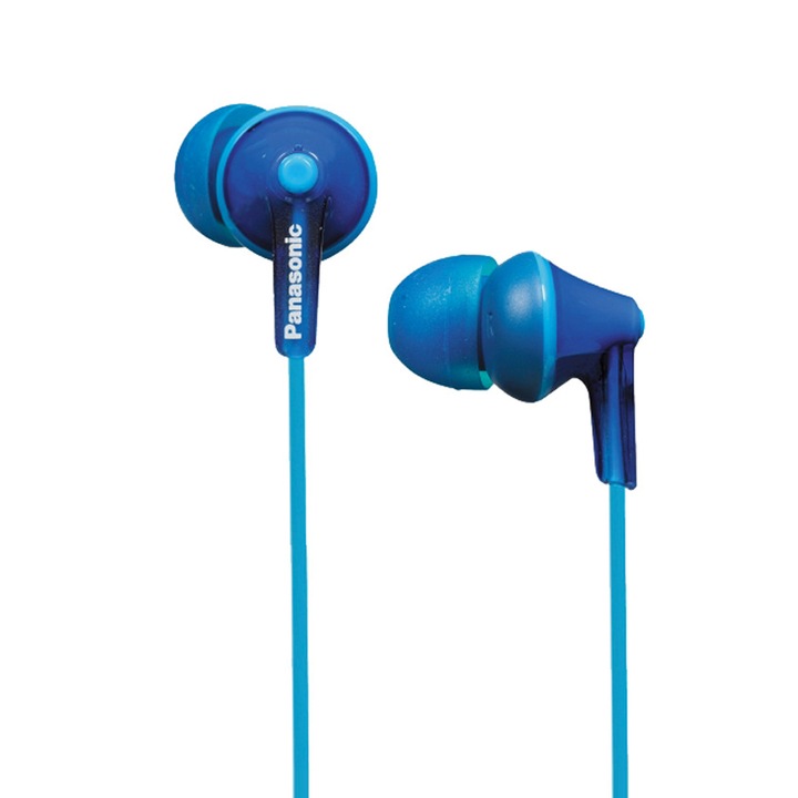 Casti Audio In Ear Panasonic RP-HJE125E-A, Cu fir, Albastru