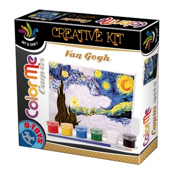 Joc creativ D-Toys, ColorMe Canvas, Van Gogh - Noapte instelata