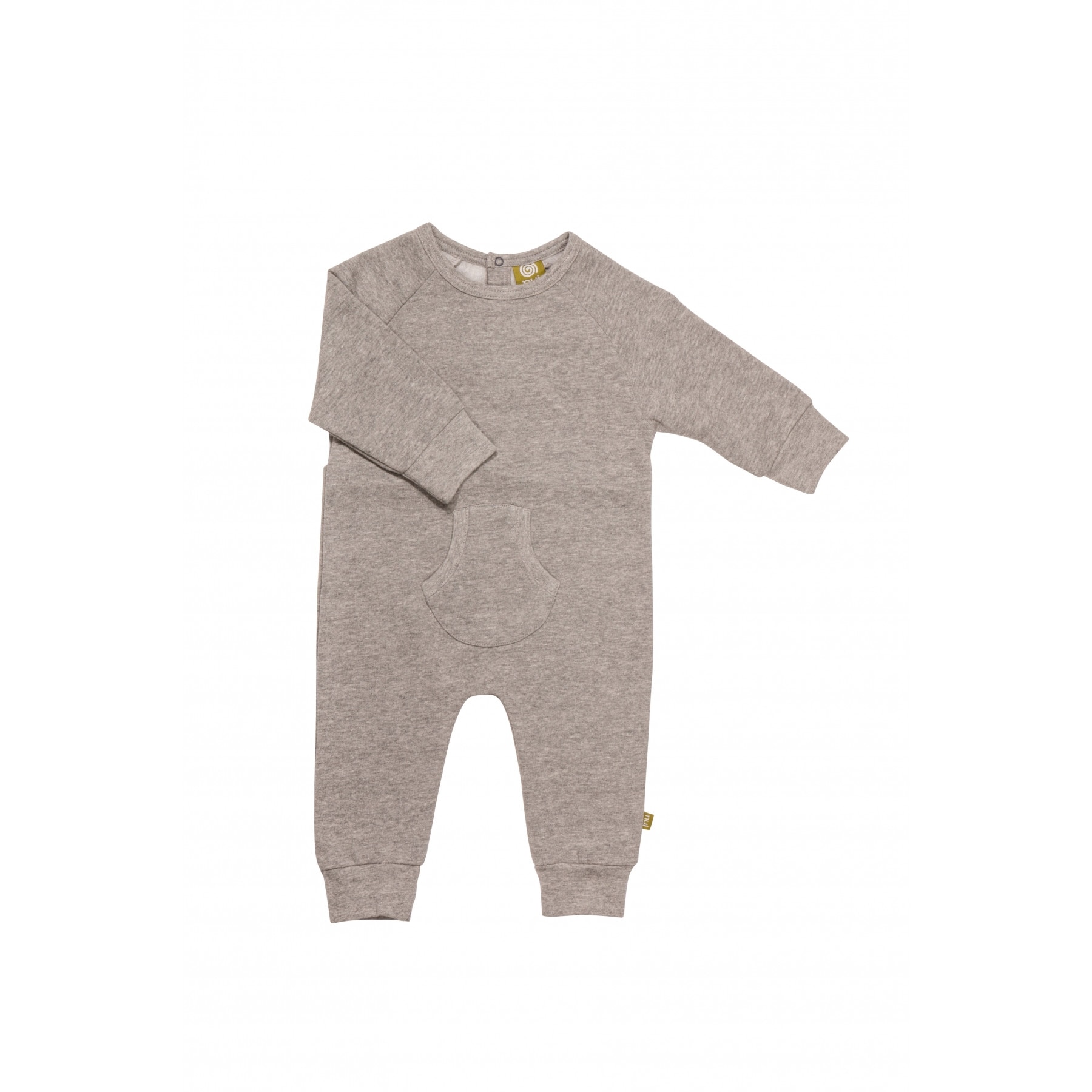 Salopeta Hero din bumbac organic, culoarea argintie, Argintiu