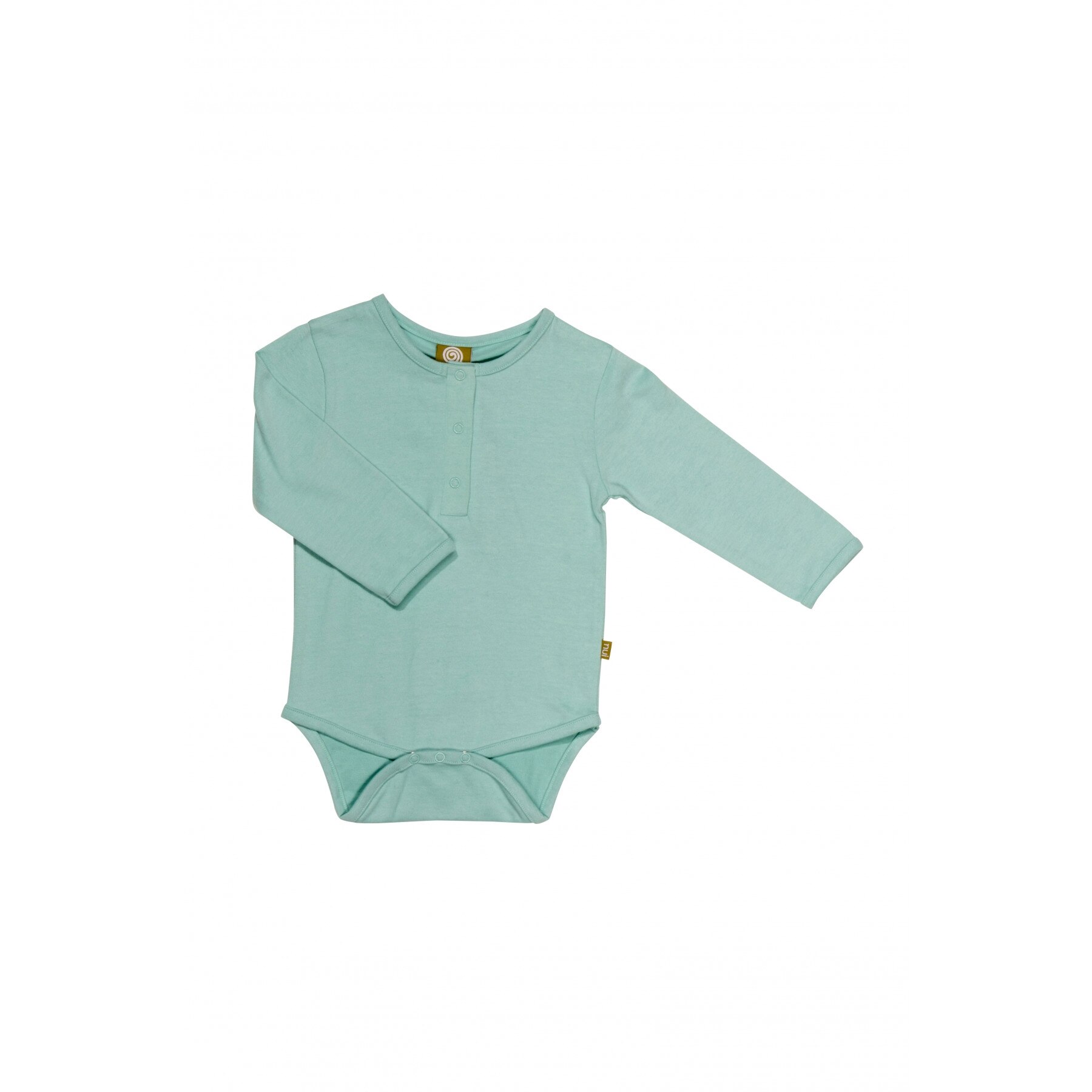 Costum body Penn din bumbac organic, culoarea turcoaz