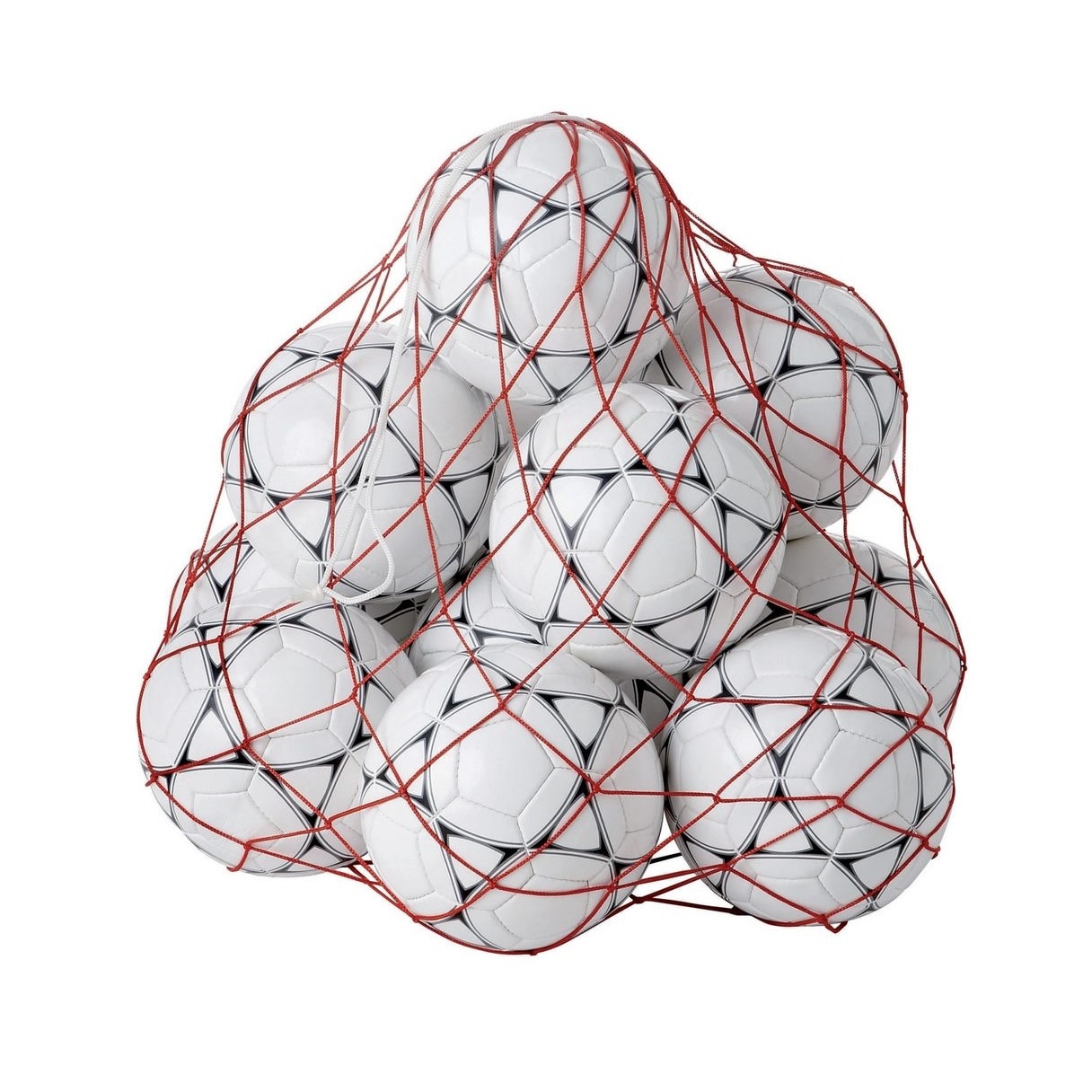 Plasa pentru 10 mingi, polipropilena, rosu