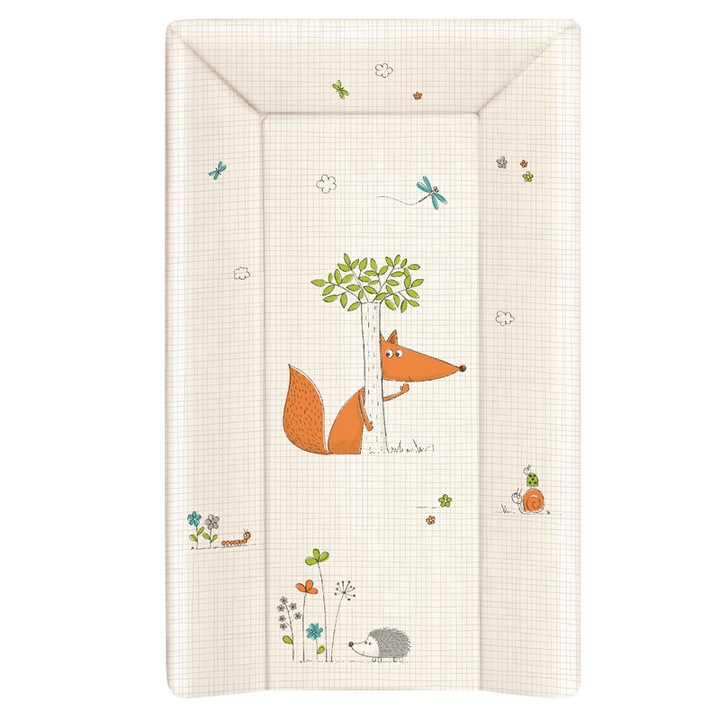 Masa de infasat Ceba Vulpita portocaliu 50*70 capat inchis bebelusi