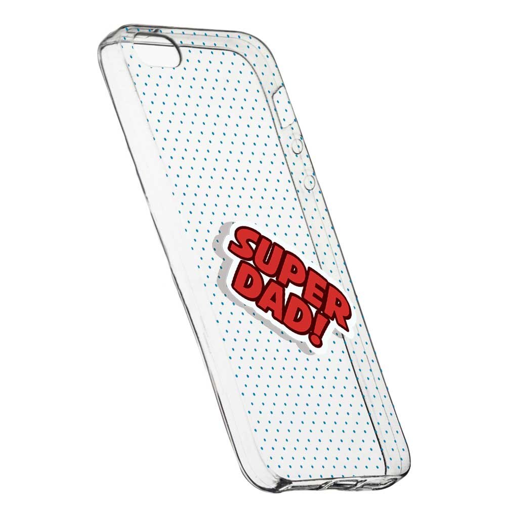 Husa pentru Apple iPhone 5 / 5S / SE, Silicon, Slim, Super Dad, 161