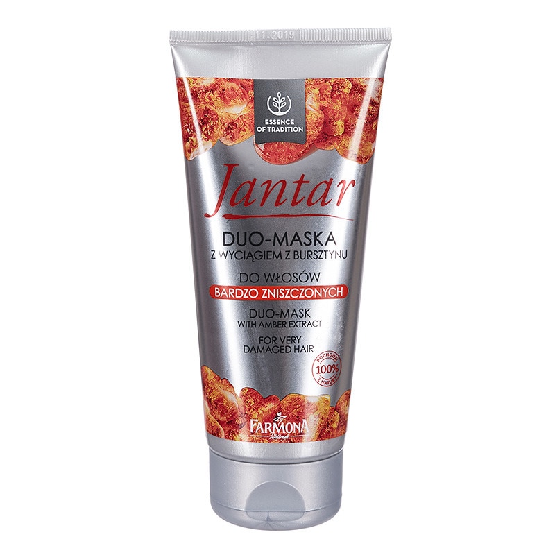 Duo-masca cu extract de Chihlimbar pentru par foarte deteriorat „Jantar”, 200 ml