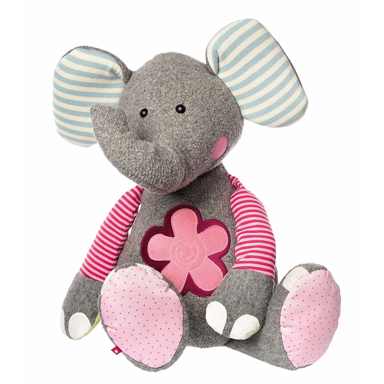 Jucarie de plus elefant Sigikid Patchwork Sweety XXL
