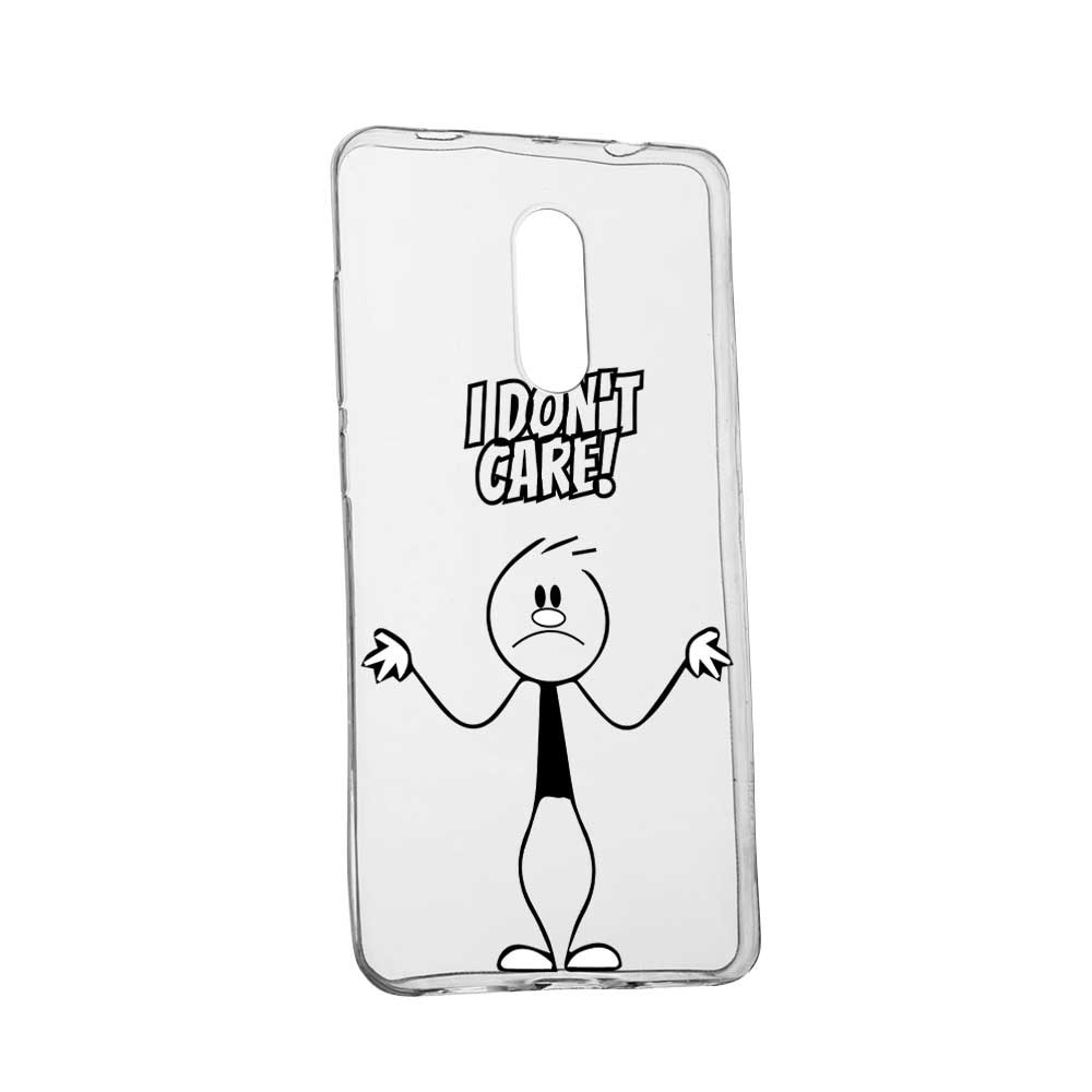 Husa pentru Huawei Honor 6A, Silicon, Slim, I Don`t Care, 162