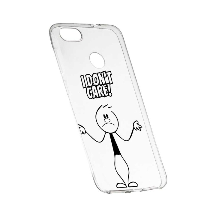 Капак за HTC Desire 12 Plus, Silicon, Slim, I Don`t Care, 162