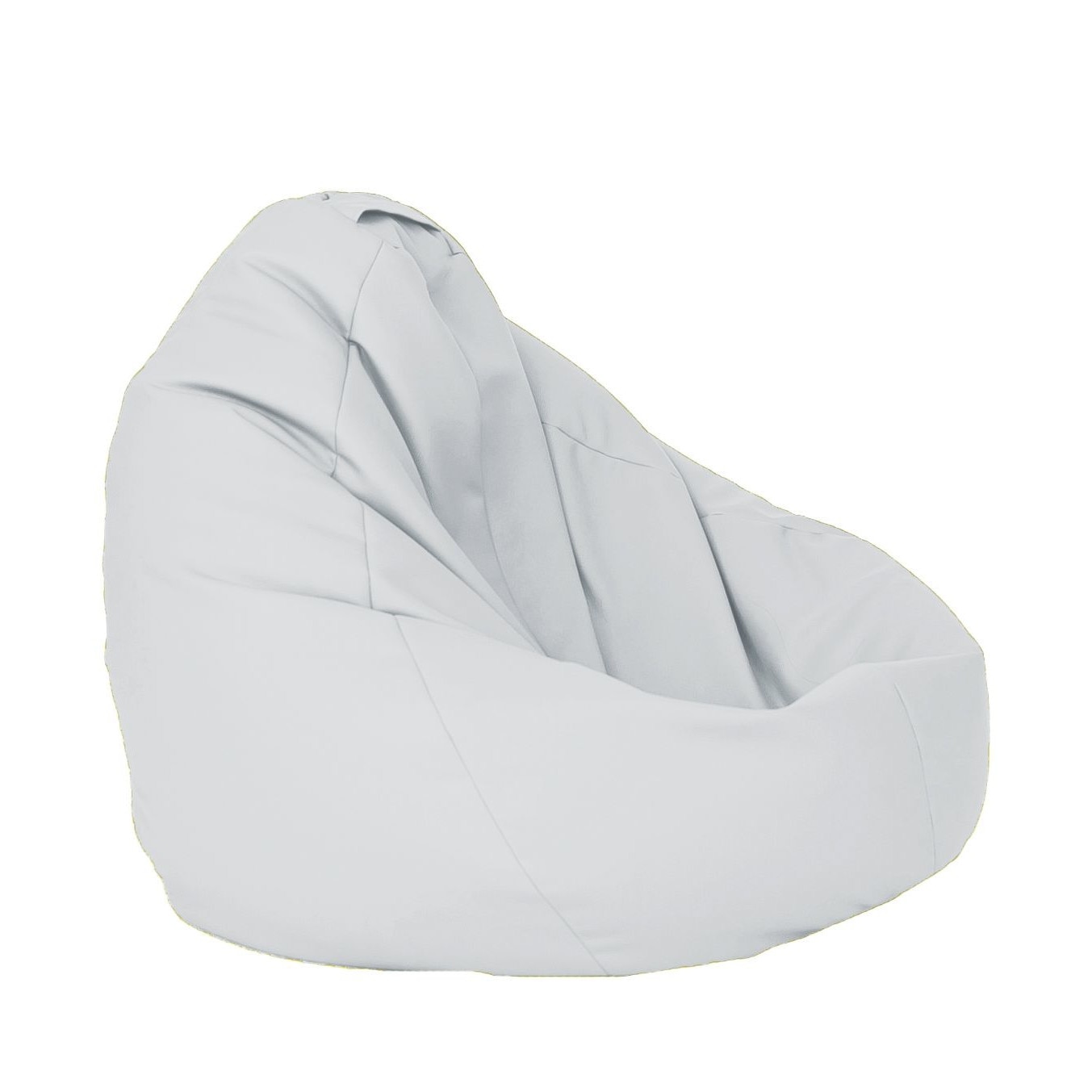 Fotoliu Pufrelax tip Sac Nirvana Grande Teteron, Dusty White, pretabil si la exterior, husa detasabila, umplut cu perle polistiren