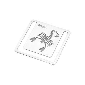 Semn de carte zodia Scorpion, TG by AleXer, 8190075, Metal, Argintiu Semn de carte zodia Scorpion, TG by AleXer, 8190075, Metal, Argintiu