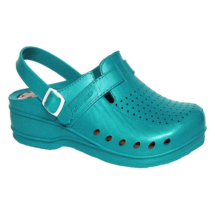 Papuci medicali unisex, PODOMED, 38/39, verde, sintetici