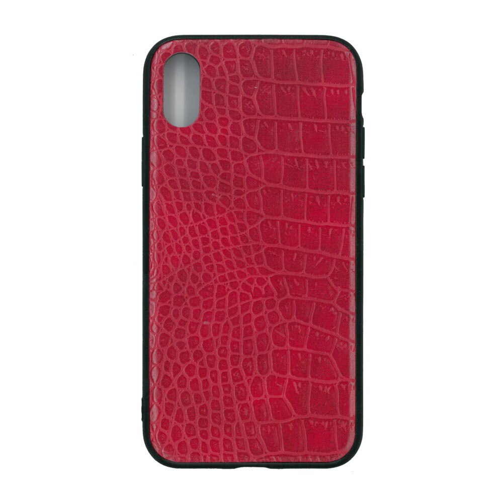 Husa spate compacta, hand-made, Nuoku Royal, pentru iPhone X, rosu