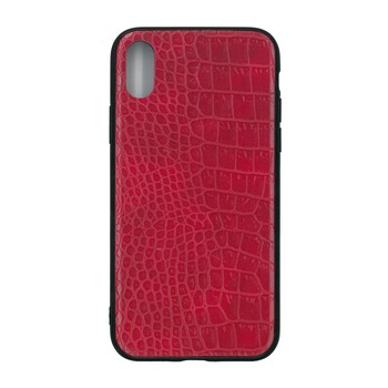 Husa spate compacta, hand-made, Nuoku Royal, pentru iPhone X, rosu Husa spate compacta, hand-made, Nuoku Royal, pentru iPhone X, rosu