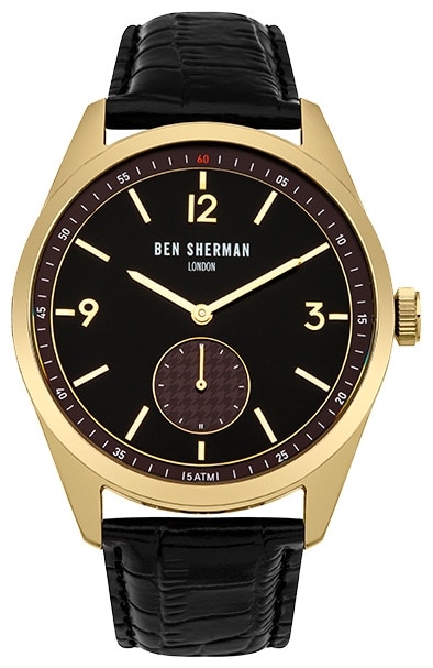 Ceas pentru barbati, Ben Sherman, curea din piele neagra, WB052BGA