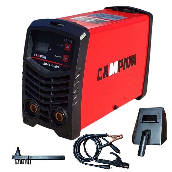 Invertor sudura tip Invertor CAMPION MMA 300S, accesorii incluse, electrod 1.6-5mm, usor de manevrat