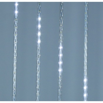 Instalatie turturi Craciun, 320 Led-uri albe cu lumina rece, 7 x 0,5 m, 8 tuburi, interior / exterior Instalatie turturi Craciun, 320 Led-uri albe cu lumina rece, 7 x 0,5 m, 8 tuburi, interior / exterior