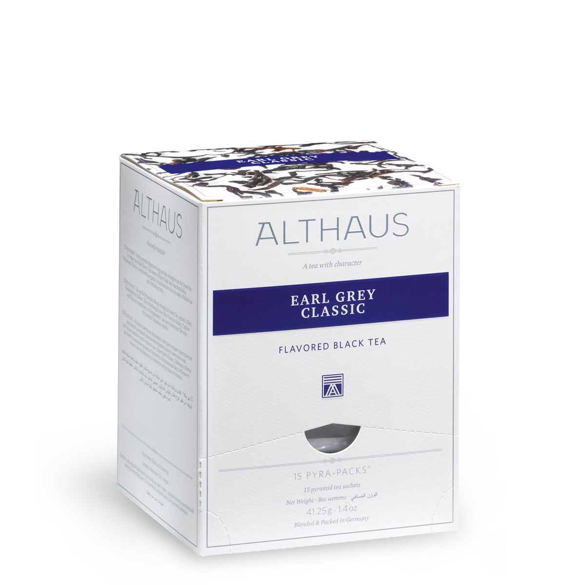 Ceai negru Earl Grey Classic Pyra Pack Althaus 15 x 2,75 g