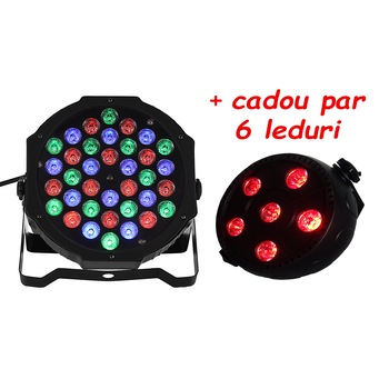 Proiector Joc De Lumini RGB STRONG LIGHT PAR 36 LED Disco / Club / Exterior / Arhitecturale + CADOU PAR 6 LEDURI Proiector Joc De Lumini RGB STRONG LIGHT PAR 36 LED Disco / Club / Exterior / Arhitecturale + CADOU PAR 6 LEDURI
