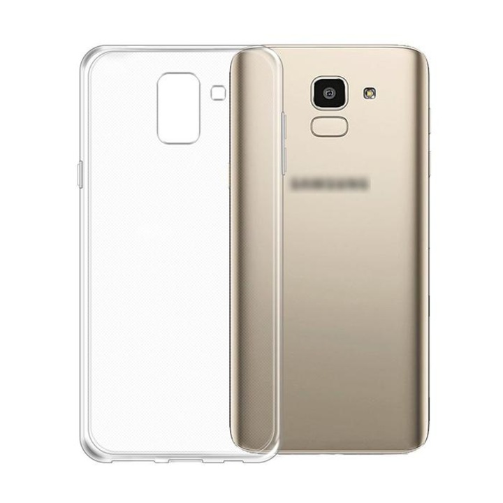 Силиконов прозрачен калъф гръб кейс MBX - Samsung J600F Galaxy J6 (2018), Прозрачен