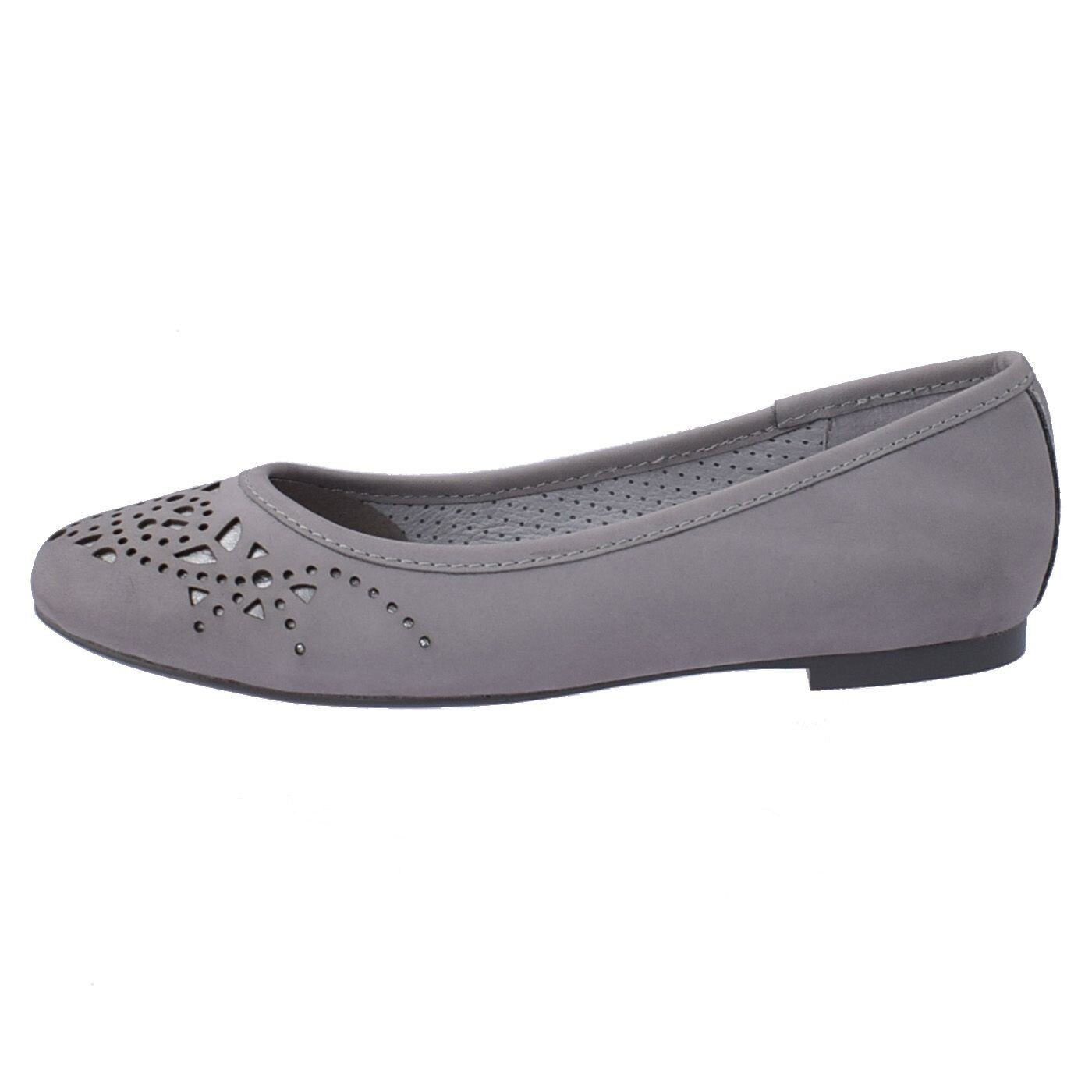 Balerini dama, din piele naturala, marca Jana , 8-22140-20-14, gri, Gri