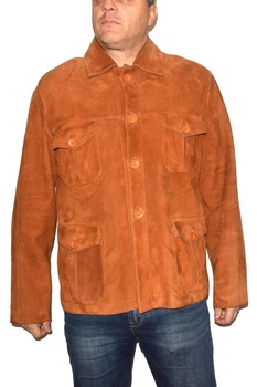 Haina barbati, din piele naturala, marca Kurban, 7-16-95, coniac, XL Haina barbati, din piele naturala, marca Kurban, 7-16-95, coniac, XL