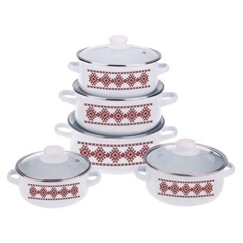 Set pentru gatit Vanora Banat, Email, 10 piese Set pentru gatit Vanora Banat, Email, 10 piese