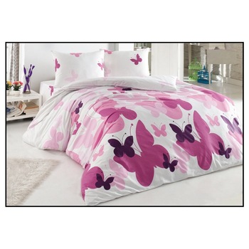 Lenjerie de pat IDL MAX Butterfly pentru 2 persoane, 4 piese, 220x260 potrivita pentru paturile matrimoniale, Confectionata din bumbac 100% pentru o calitate sporita, datorita texturii special create pentru a rezista uzurii Lenjerie de pat IDL MAX Butterfly pentru 2 persoane, 4 piese, 220x260 potrivita pentru paturile matrimoniale, Confectionata din bumbac 100% pentru o calitate sporita, datorita texturii special create pentru a rezista uzurii