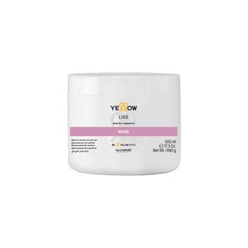 Masca pentru par intins Yellow Liss keratin & amaranth mask 500ml Masca pentru par intins Yellow Liss keratin & amaranth mask 500ml