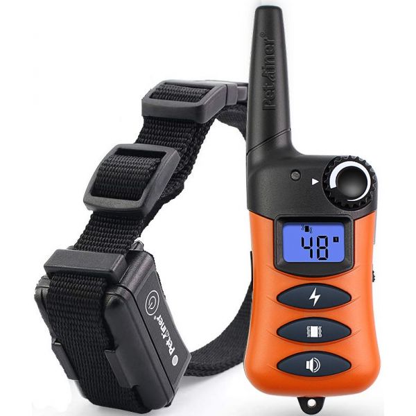 Zgarda dresaj caine Petrainer ,raza actiune ,rezistenta la apa, model 2018