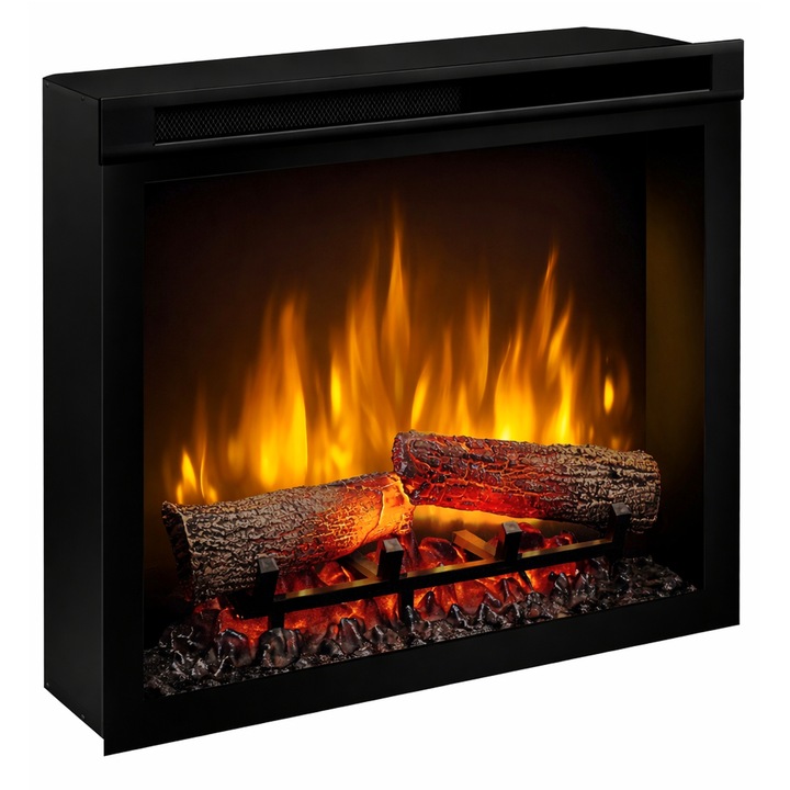 Focar semineu electric incorporabil, Dimplex XHD 23" cu flacara 3D si sunet busteni