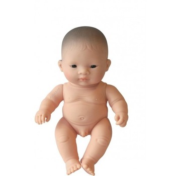 Papusa Bebelus asiatic baietel 21 cm, Miniland Papusa Bebelus asiatic baietel 21 cm, Miniland