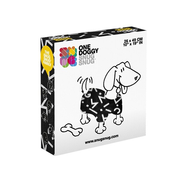 Patura neagra cu maneci pentru caini Symbols Snug Snug