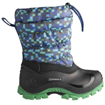 Cizme NORA Sidney pentru zapada, Negru/Verde Cizme NORA Sidney pentru zapada, Negru/Verde