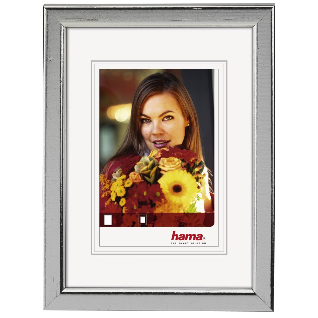 Rama Foto Hama din Lemn Bella 13x18 cm, silver