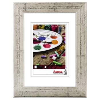 Rama Foto Hama din Lemn Riga 13x18 cm, silver Rama Foto Hama din Lemn Riga 13x18 cm, silver