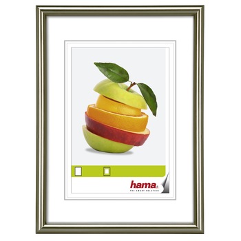 Rama Foto Hama din Plastic Sevilla Décor 10x15 cm, gri mat Rama Foto Hama din Plastic Sevilla Décor 10x15 cm, gri mat