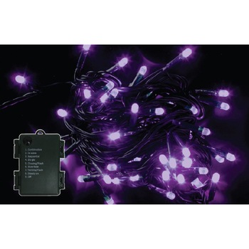 Instalatie brad Craciun, 120 LED-uri violet, 11.9 m, controler, interior / exterior Instalatie brad Craciun, 120 LED-uri violet, 11.9 m, controler, interior / exterior