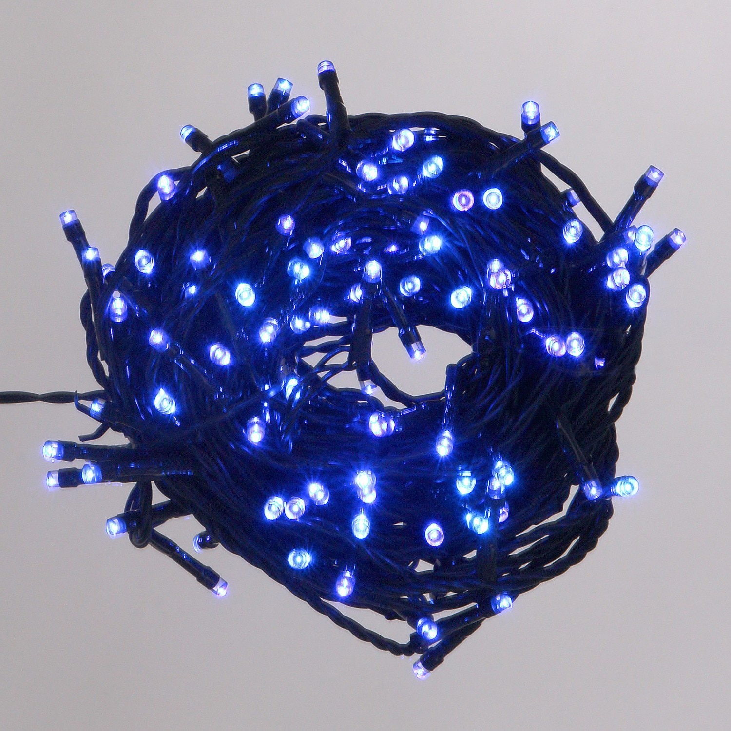 Instalatie brad Craciun, 180 LED-uri albastre, 17.9 m, controler, interior / exterior