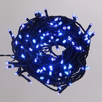 Instalatie brad Craciun, Hoff, 60 LED-uri albastre, 6 m, controler, interior / exterior, alimentare baterii Instalatie brad Craciun, Hoff, 60 LED-uri albastre, 6 m, controler, interior / exterior, alimentare baterii