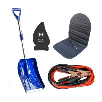 Pachet auto de iarna: Lopata telescopica Alu Shovel + husa auto cu incalzire premium + cabluri curent baterie 400 A + odorizant Metru Patrat CADOU Pachet auto de iarna: Lopata telescopica Alu Shovel + husa auto cu incalzire premium + cabluri curent baterie 400 A + odorizant Metru Patrat CADOU