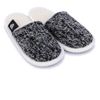 Papuci de casa, Prato, lana merinos 100% natural, gri/negru, inchisi Papuci de casa, Prato, lana merinos 100% natural, gri/negru, inchisi