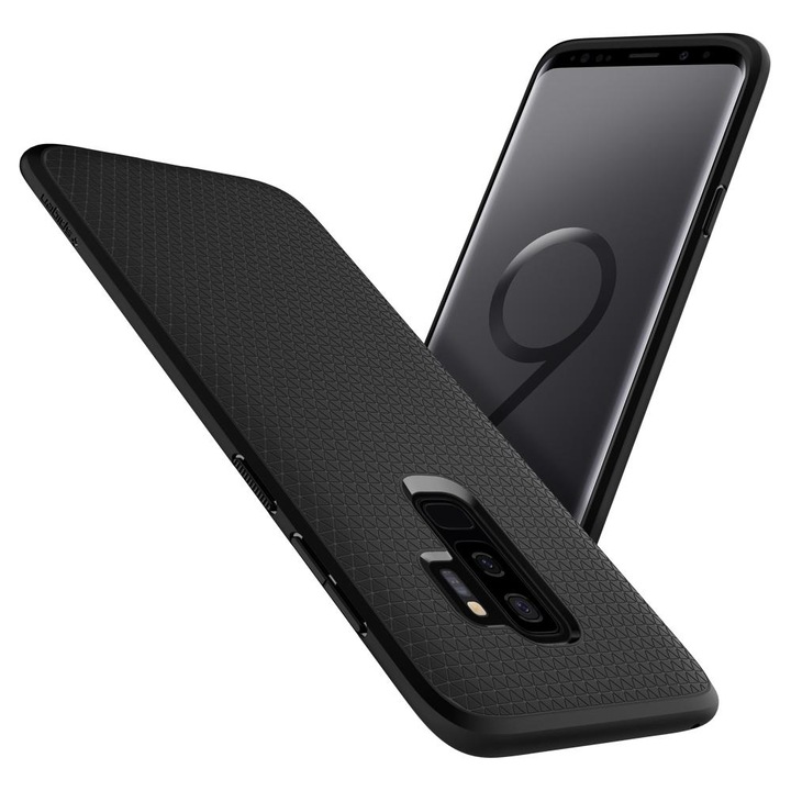 Husa pentru Samsung Galaxy S9 Plus, Poliuretan, Matte Black