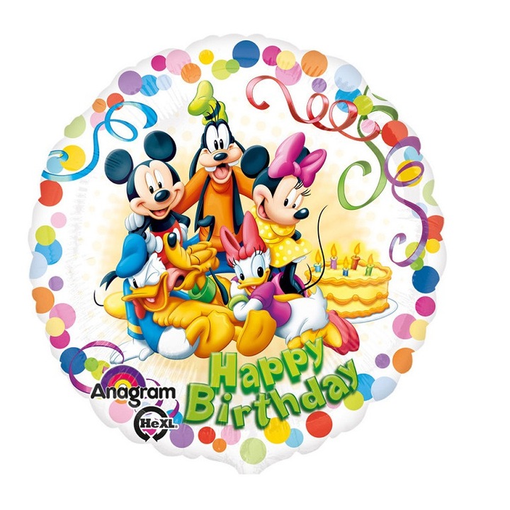 Фолиев балон Mickey Mouse & Friends Party Happy Birthday 43см