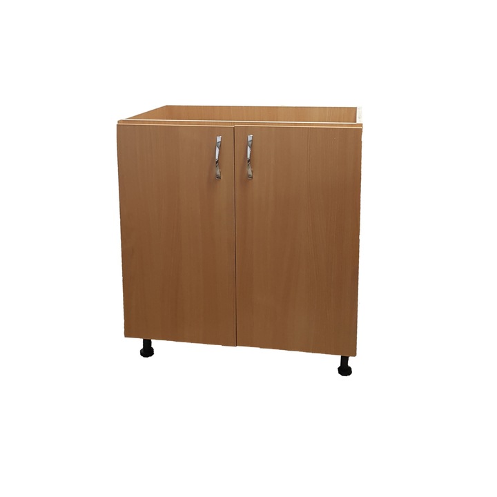 Masca Pentru Chiuveta Cires cu 2 usi, 80x87x50 cm din Pal 18mm si cu Picioare Reglabile