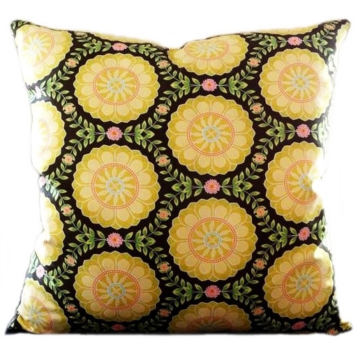 Fata de Perna cu Flori, UMA XARIS, Handmade in Romania, 50x50 cm
