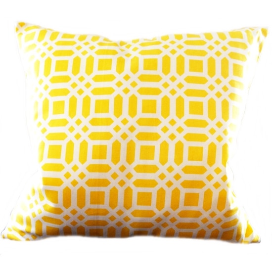 Fata de perna Yellow, Uma Xaris , Handmade in Romania, 50x50cm